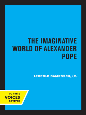 cover image of The Imaginative World of Alexander Pope